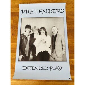 The Pretenders Extended Play 1981 Record Store Promotional Poster RARE 35x23
